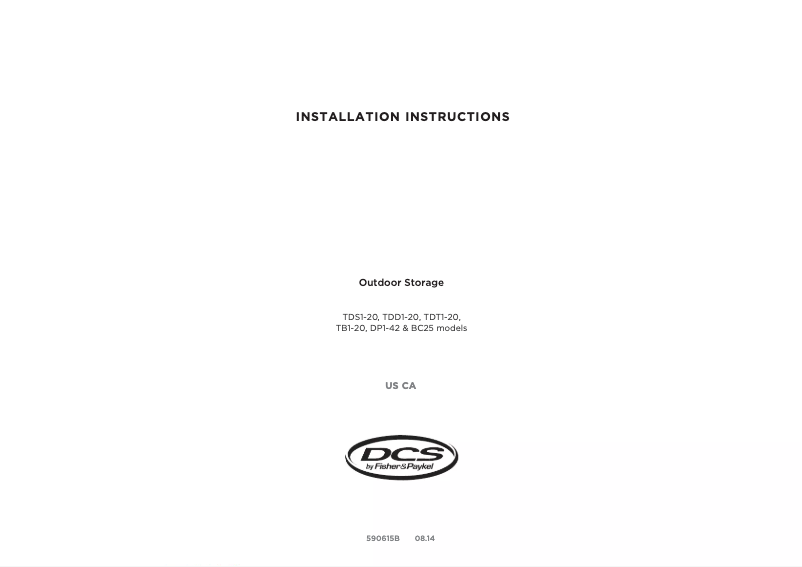Page 1 de la notice Guide d'installation DCS ADN1-20X24