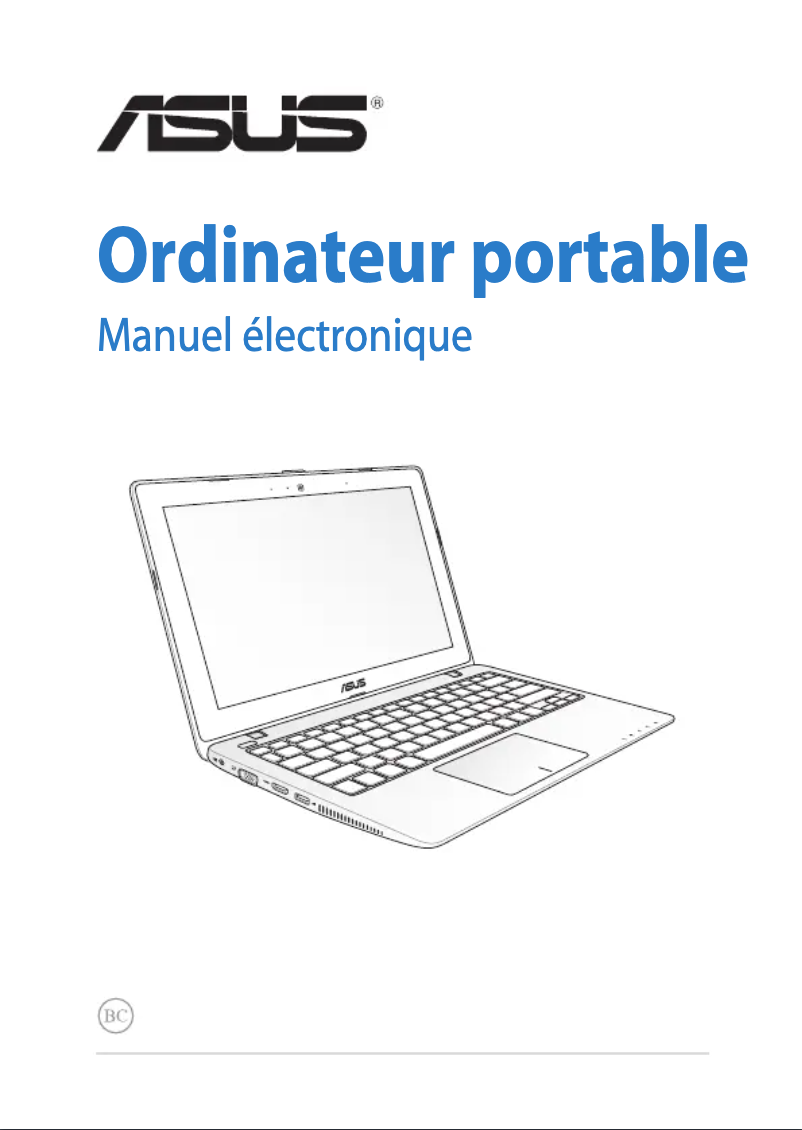 Page 1 de la notice Manuel utilisateur Asus VivoBook F200MA