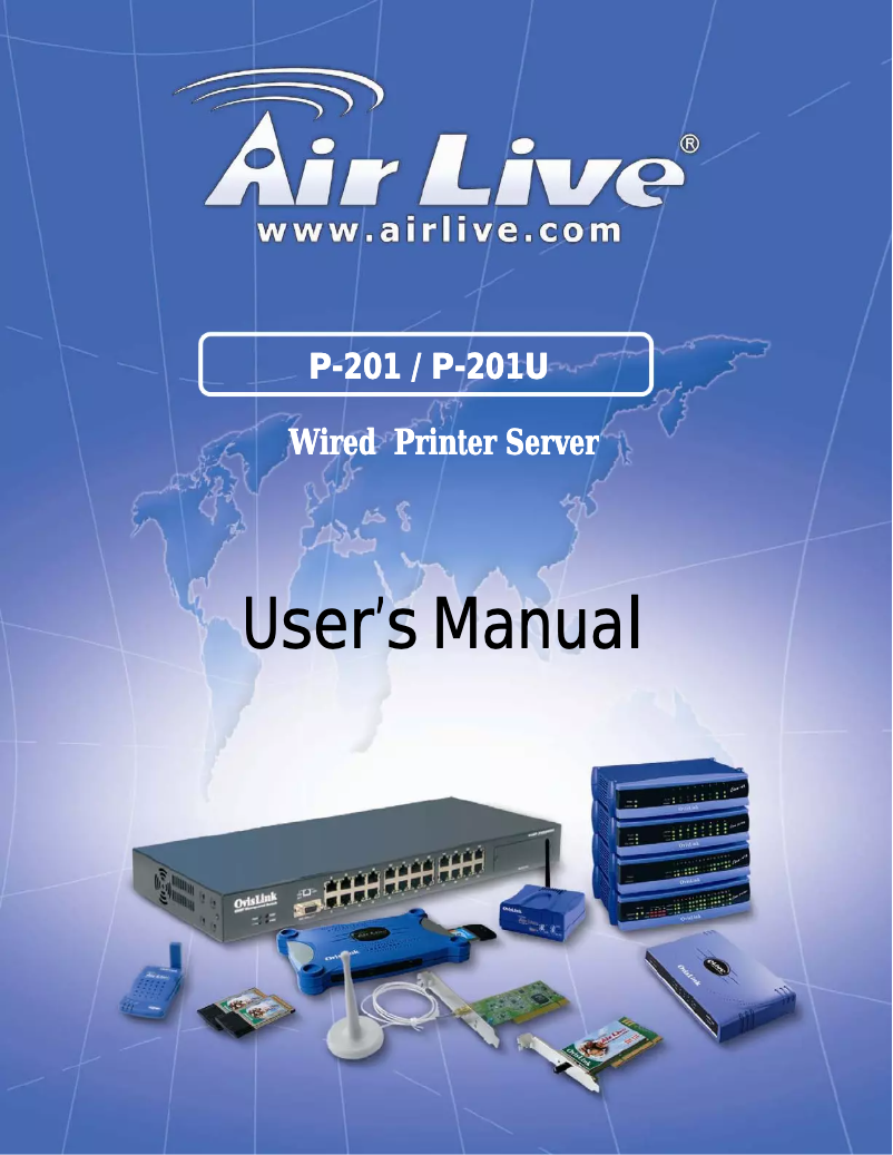 Page n°1 - Manuel utilisateur AirLive P-201U