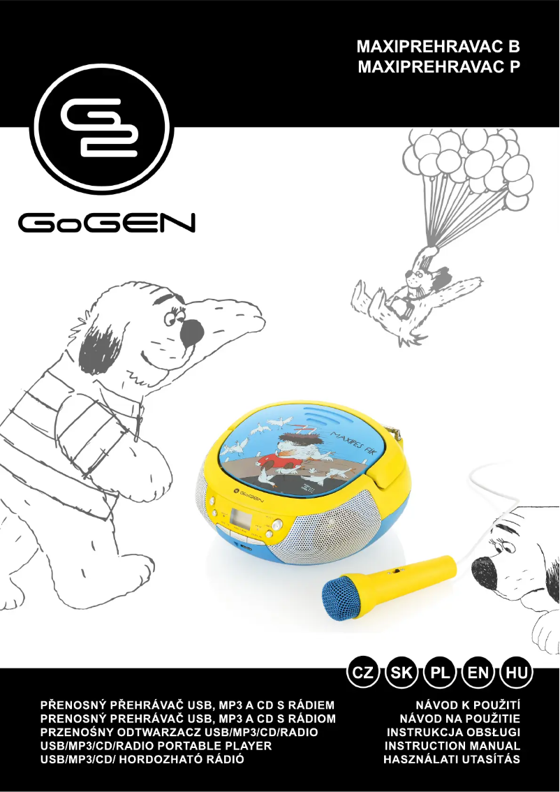 Page n°1 - Manuel utilisateur GoGen MAXI PREHRAVAC B