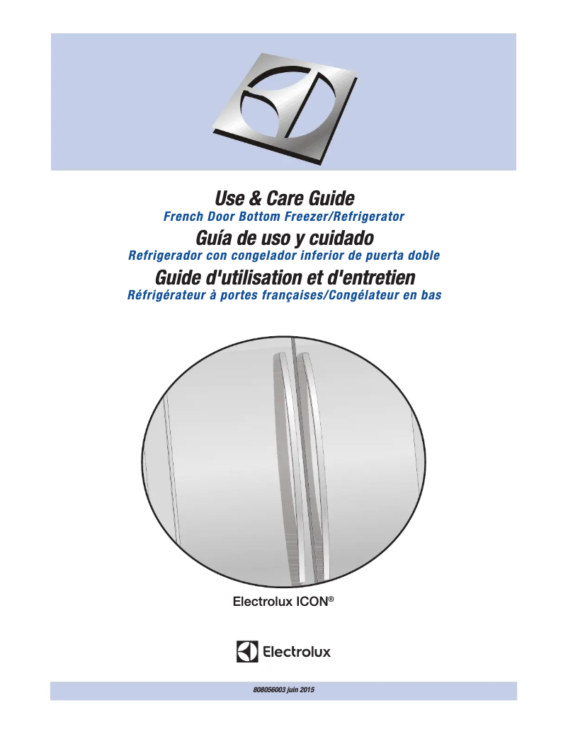 Page 1 de la notice Manuel utilisateur Electrolux E23BC68JPS