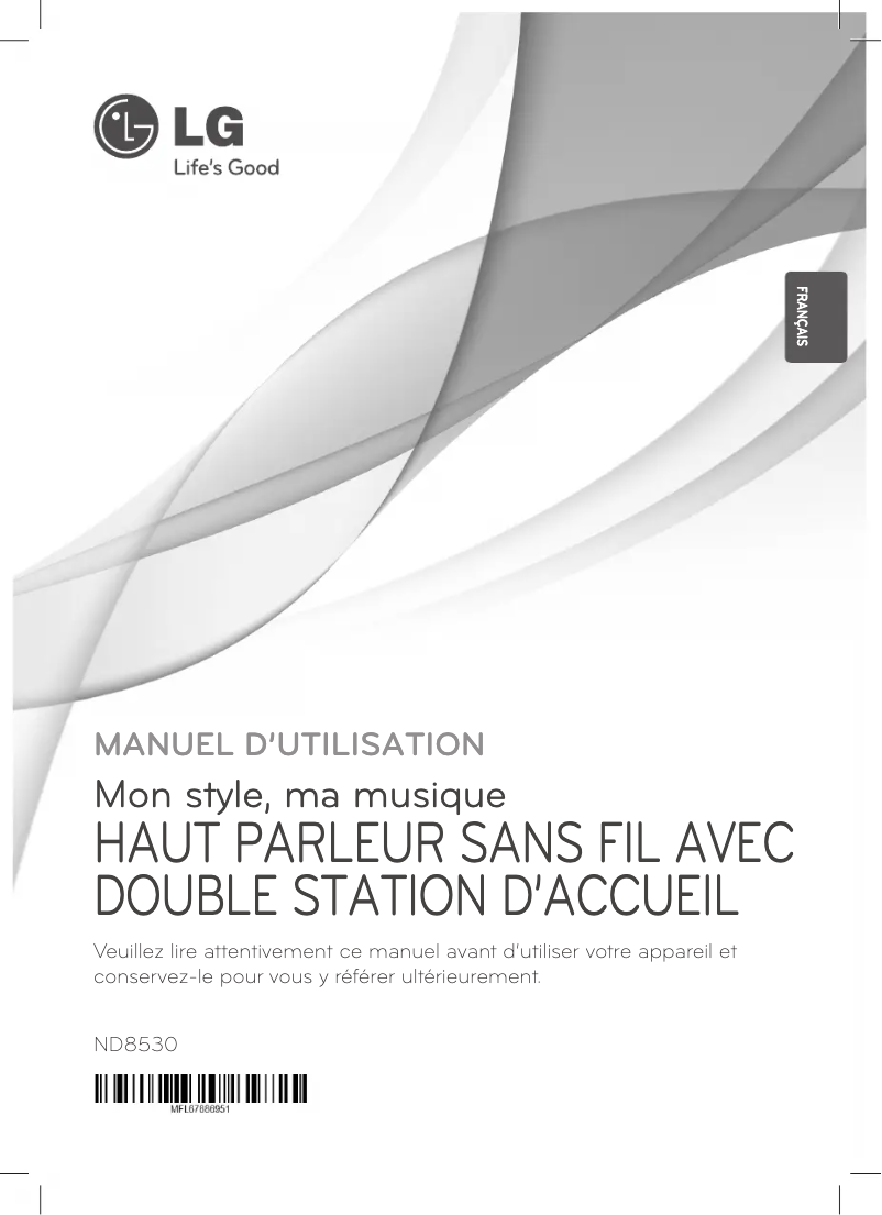 Página 1 del manual Manual de usuario LG ND8530