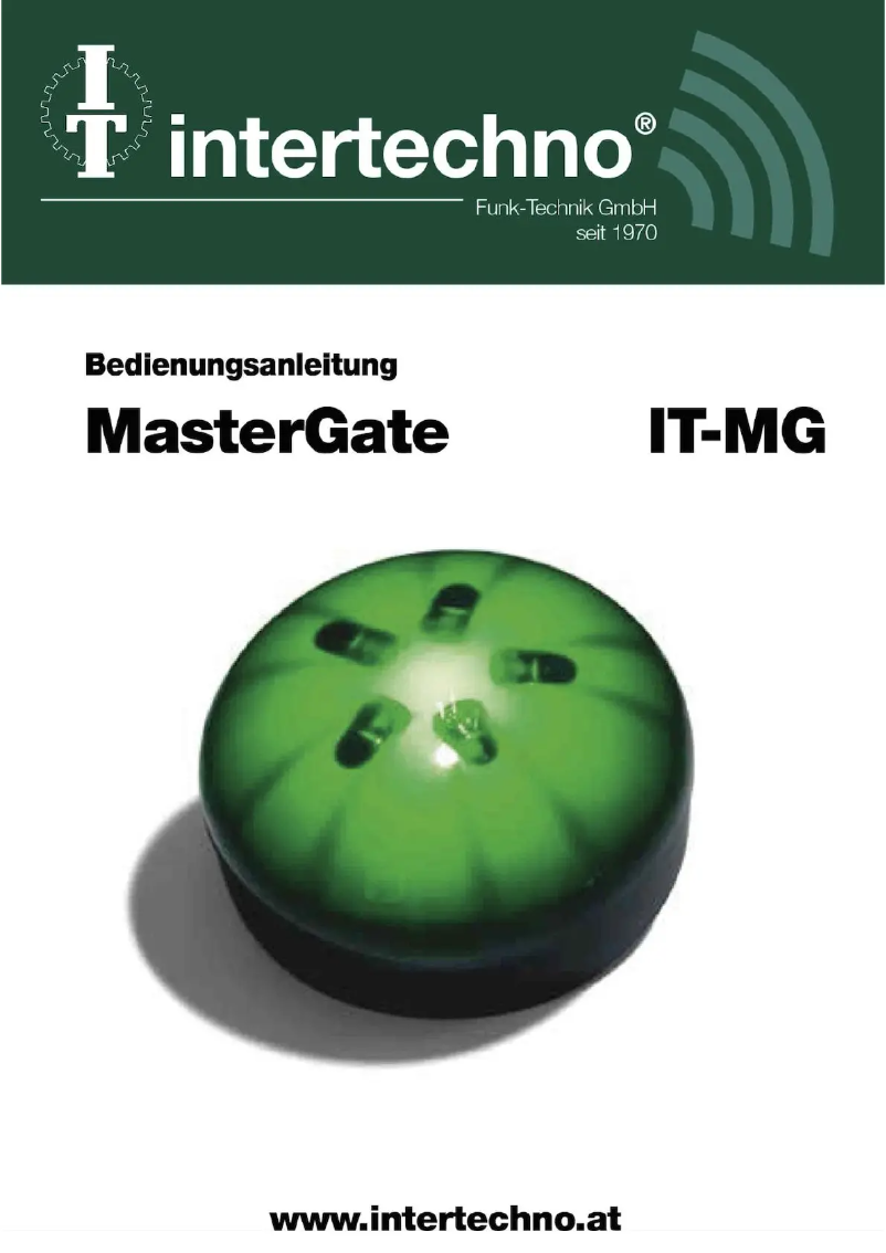 Page n°1 - Manuel utilisateur Intertechno MasterGate IT-MG