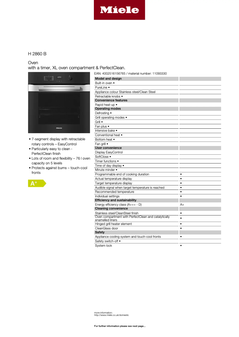 Image de la première page du manuel de l'appareil H 2860 B