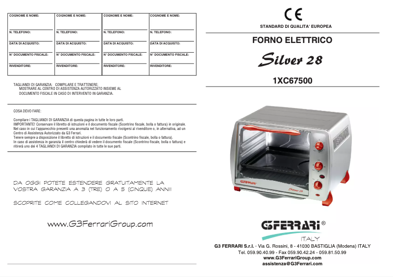 Image de la première page du manuel de l'appareil Silver 28