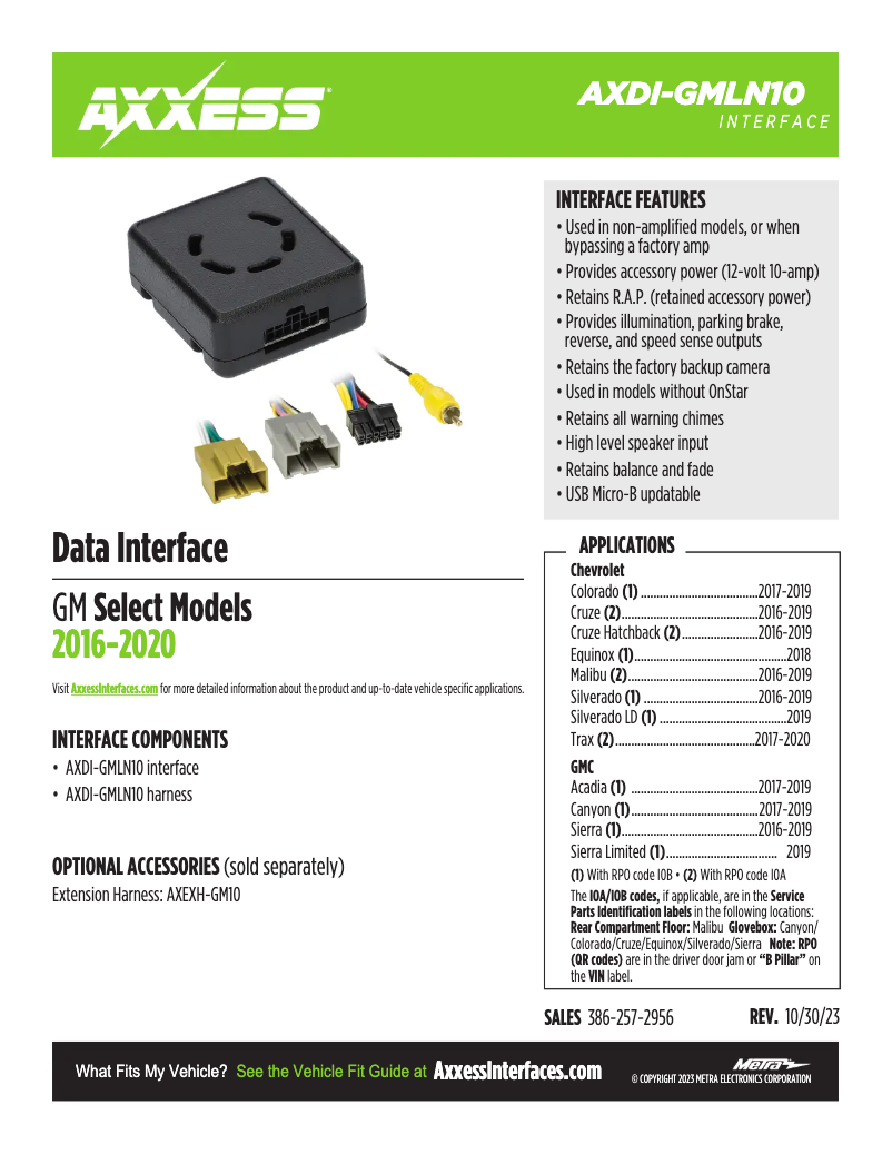 Image de la première page du manuel de l'appareil AXDI-GMLN10