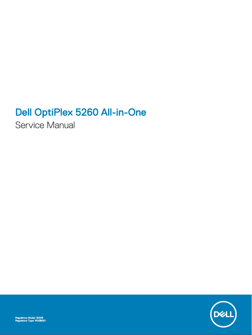 Page 1 de la notice Manuel utilisateur Dell Optiplex 5260 AIO