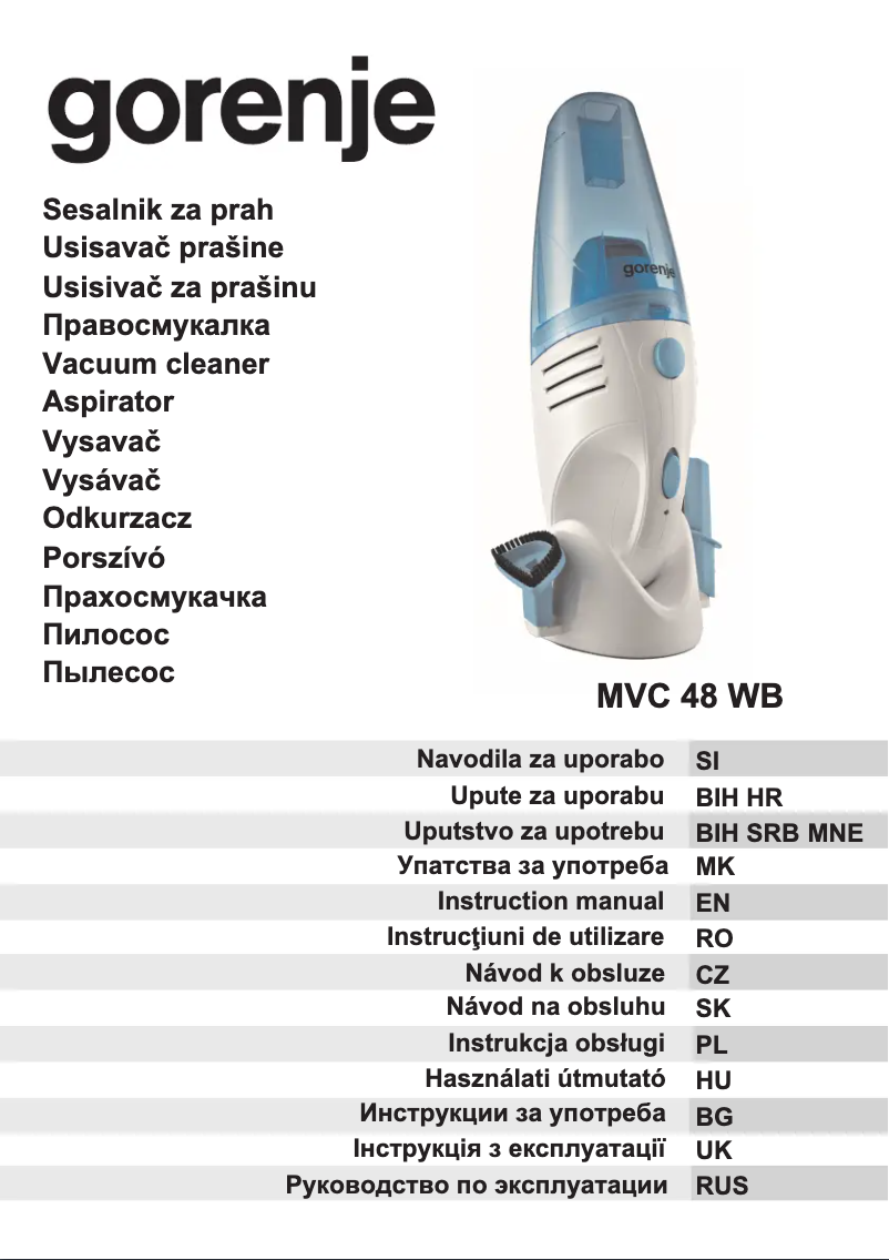 Image de la première page du manuel de l'appareil MVC48WB