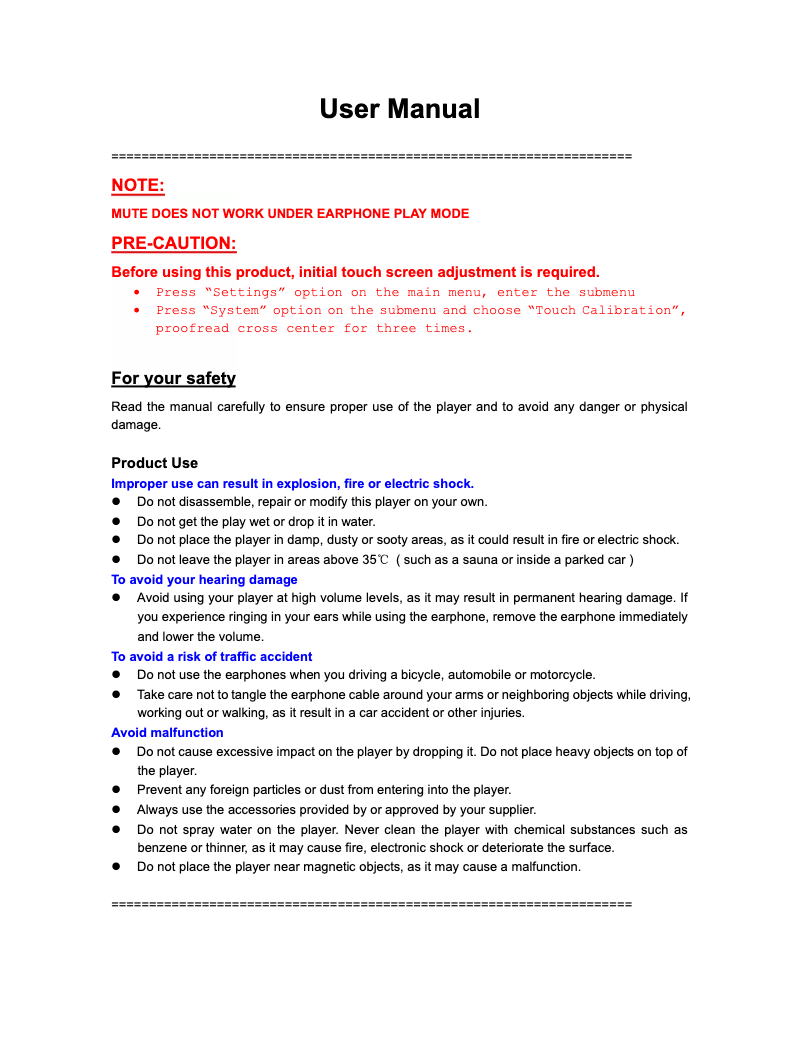 Page n°1 - Manuel utilisateur Curtis MPK7836UK