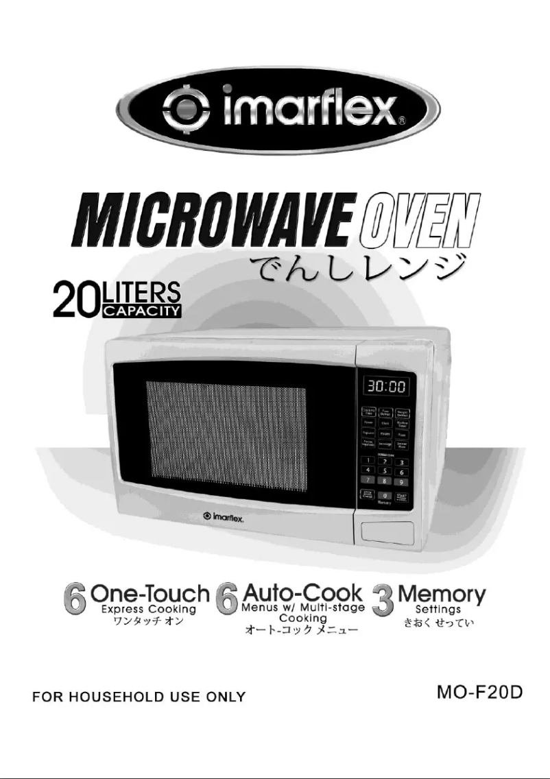Page 1 de la notice Manuel utilisateur Imarflex MO-F20D