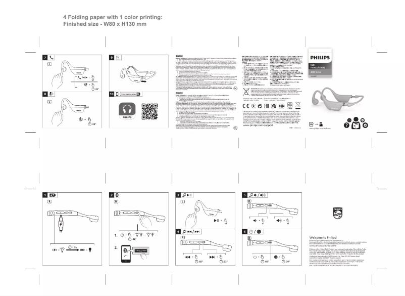 Page 1 de la notice Guide de démarrage rapide Philips TAK4607