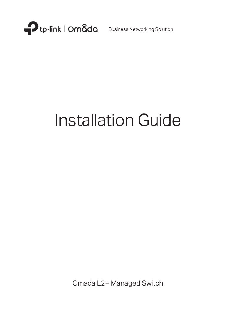 Page 1 de la notice Guide d'installation TP-Link SX3032F