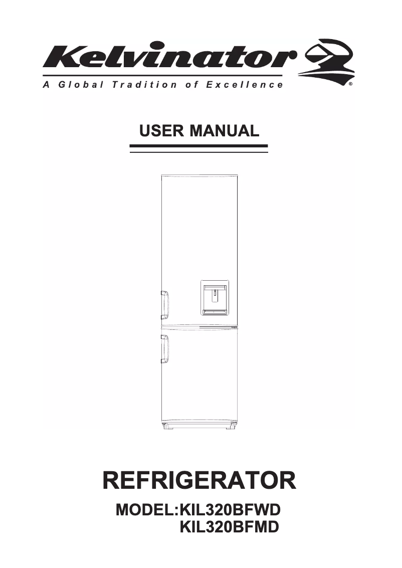 Image de la première page du manuel de l'appareil KIL320BFWD