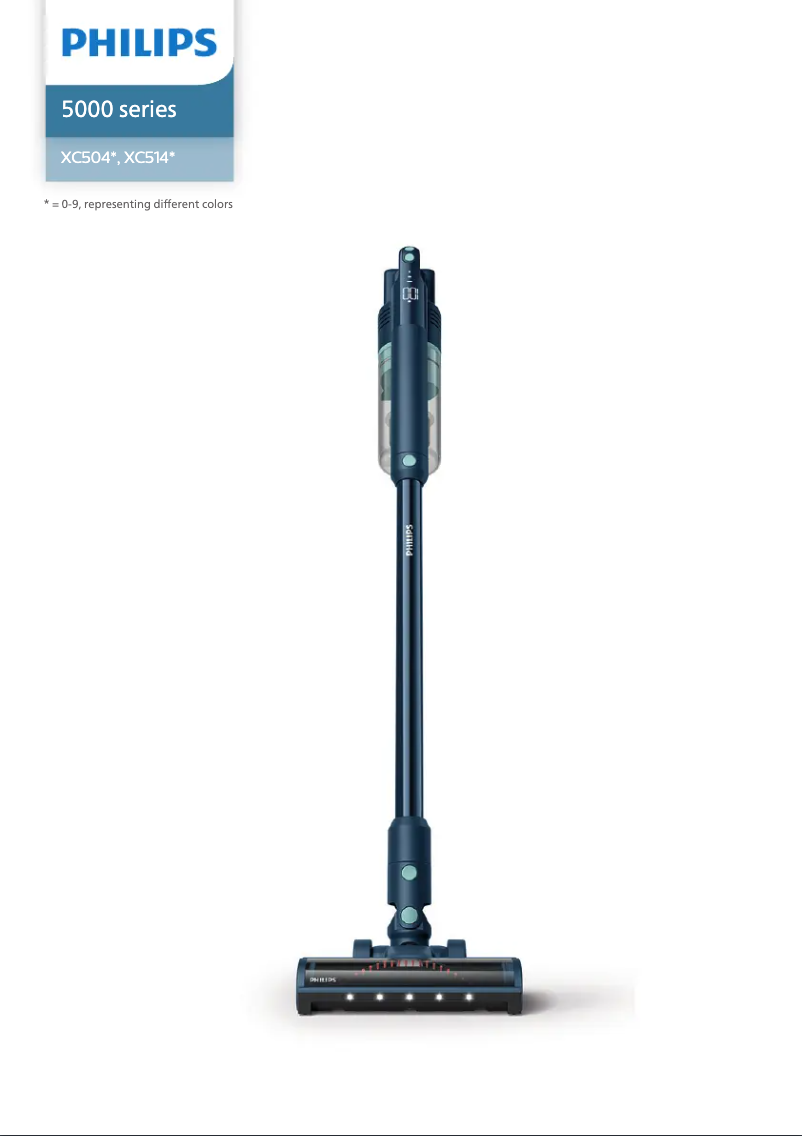 Página 1 del manual Manual de usuario Philips 5000 series XC5141