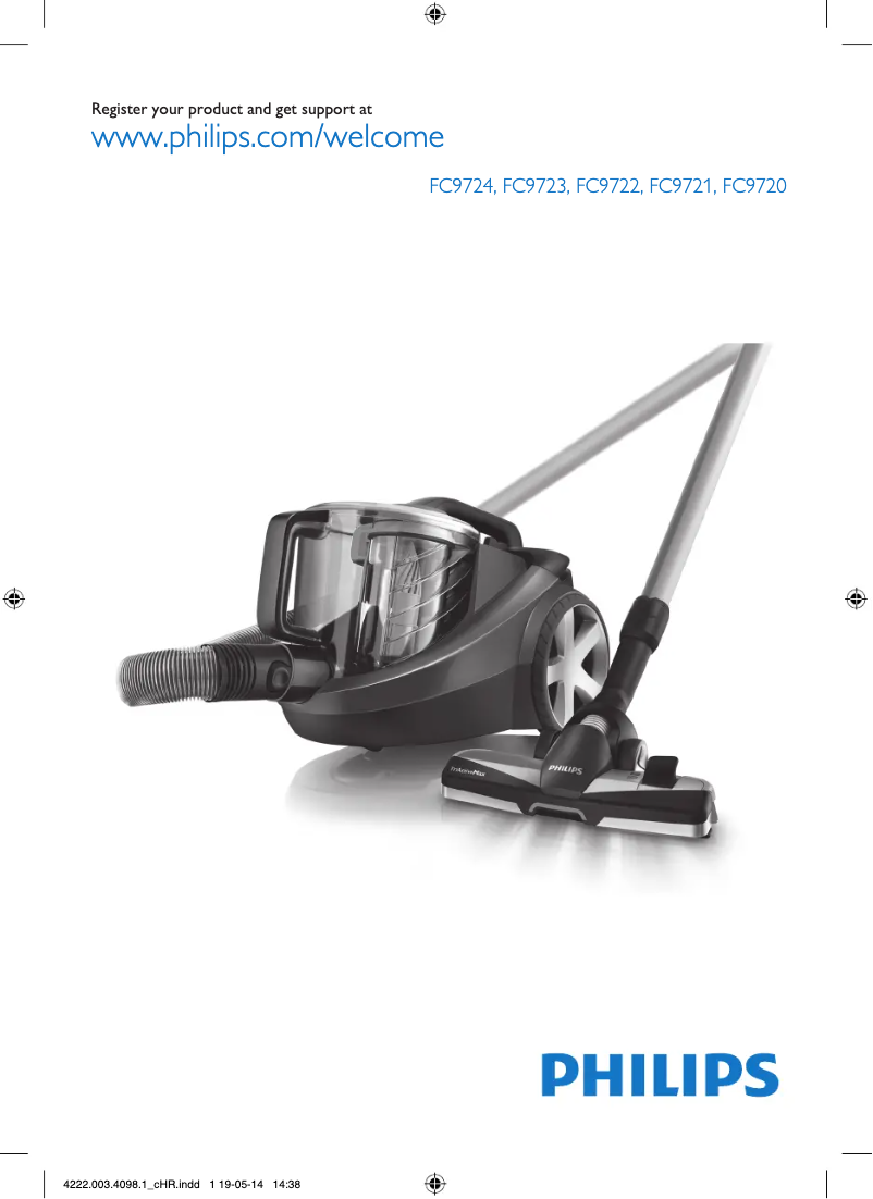 Imagen de la primera página del manual del dispositivo PowerPro Expert FC9721