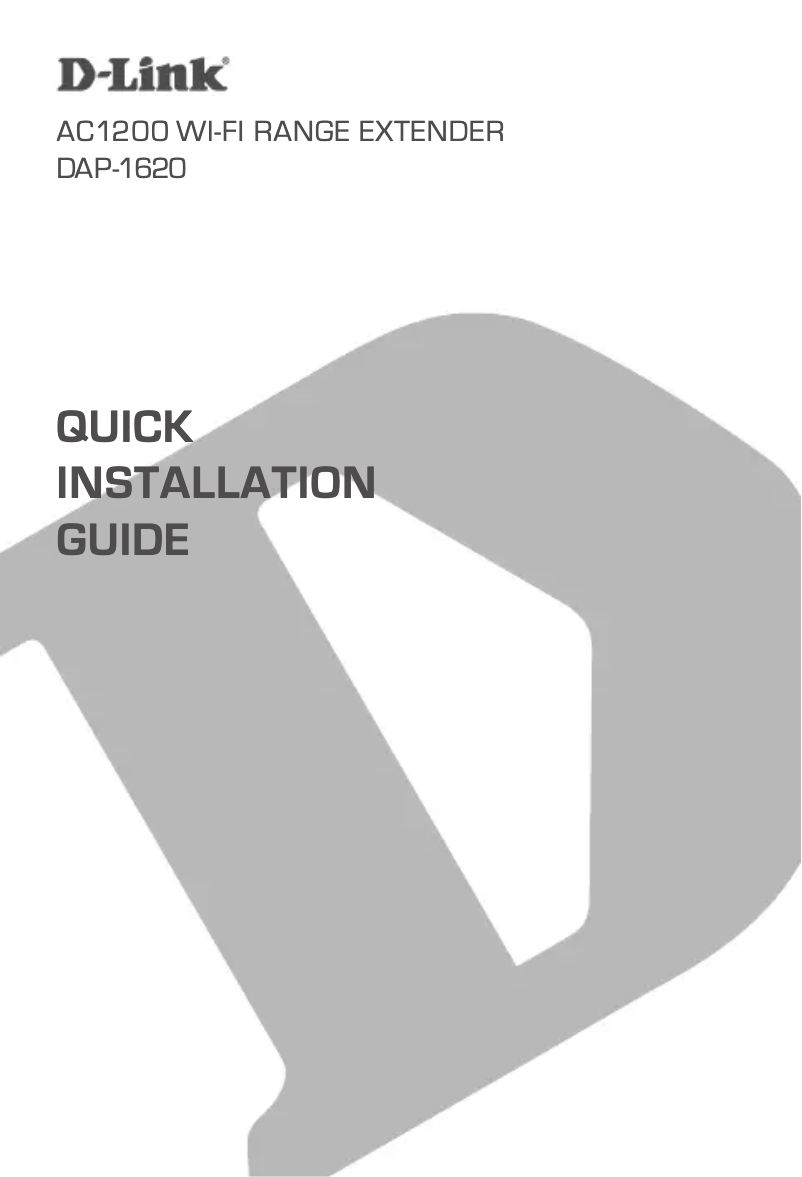 Page n°1 - Manuel utilisateur D-Link DAP-1620
