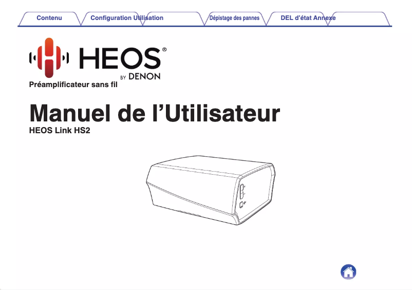 Image de la première page du manuel de l'appareil HEOS Link HS2