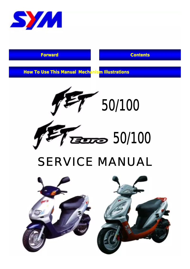 Image de la première page du manuel de l'appareil Jet 50