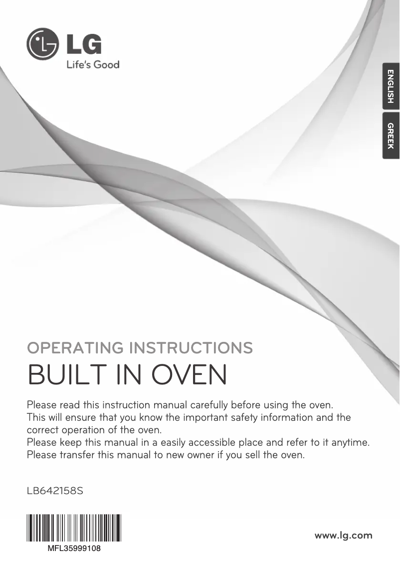 Image de la première page du manuel de l'appareil LB642158S