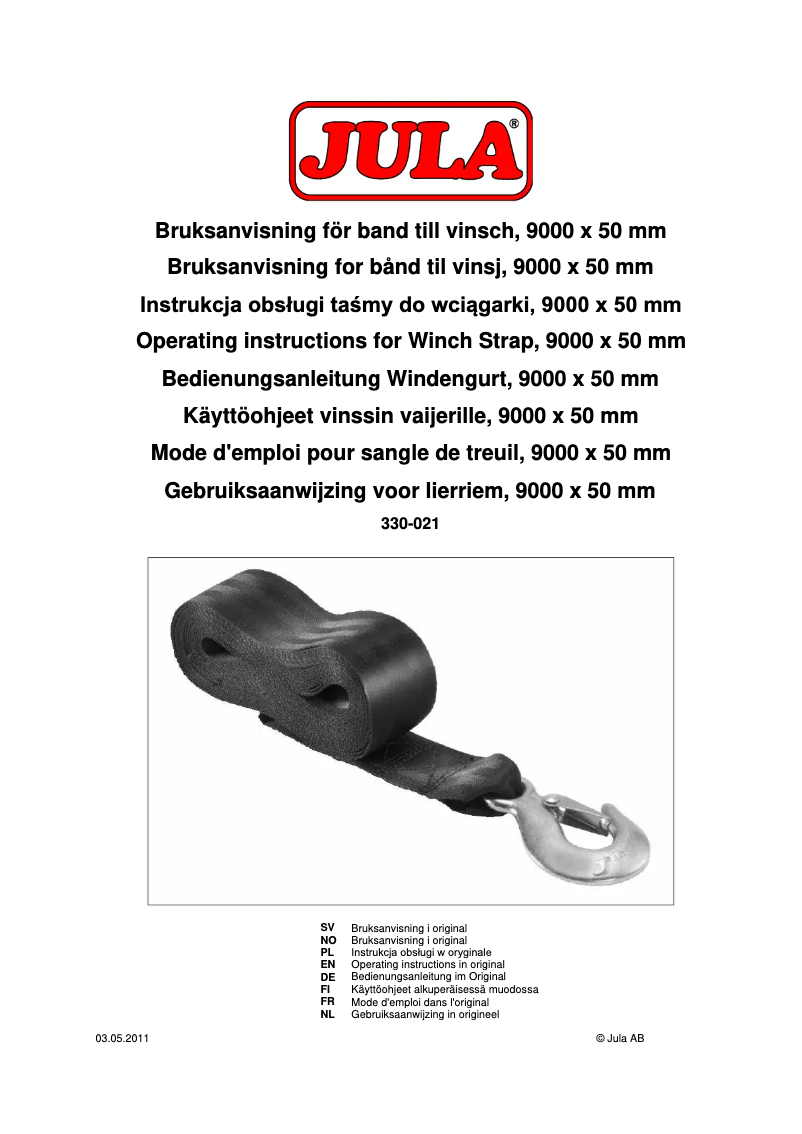 Page n°1 - Manuel utilisateur Hamron 330021