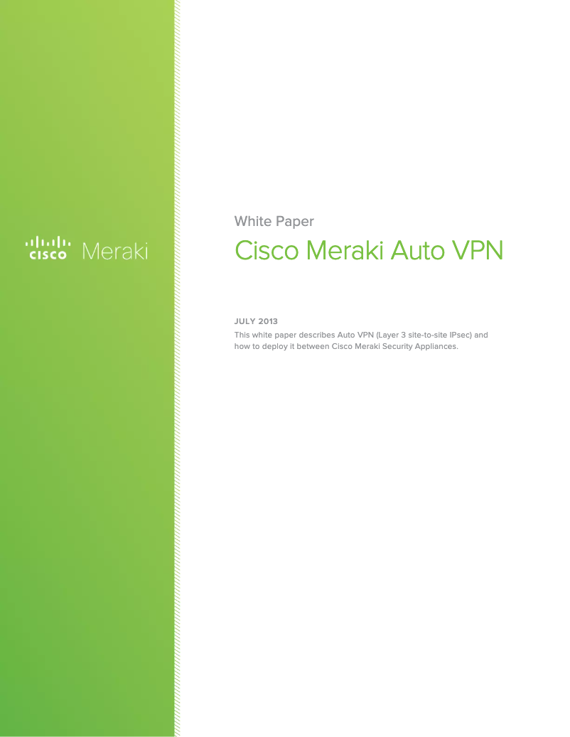 Page n°1 - Manuel utilisateur Cisco MX65W Cloud Managed Security Appliance