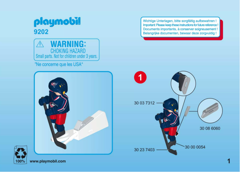 Page n°1 - Manuel utilisateur Playmobil 9202