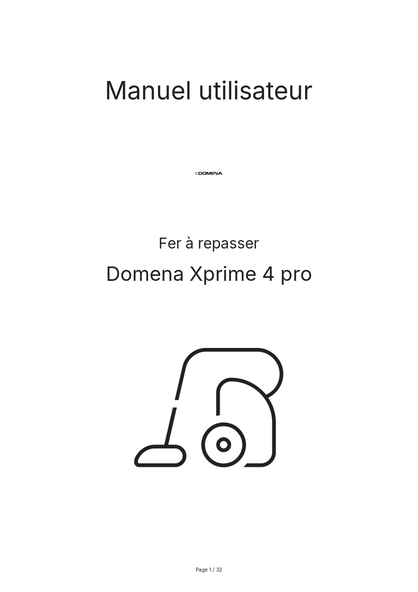 Image de la première page du manuel de l'appareil Xprime 4 pro