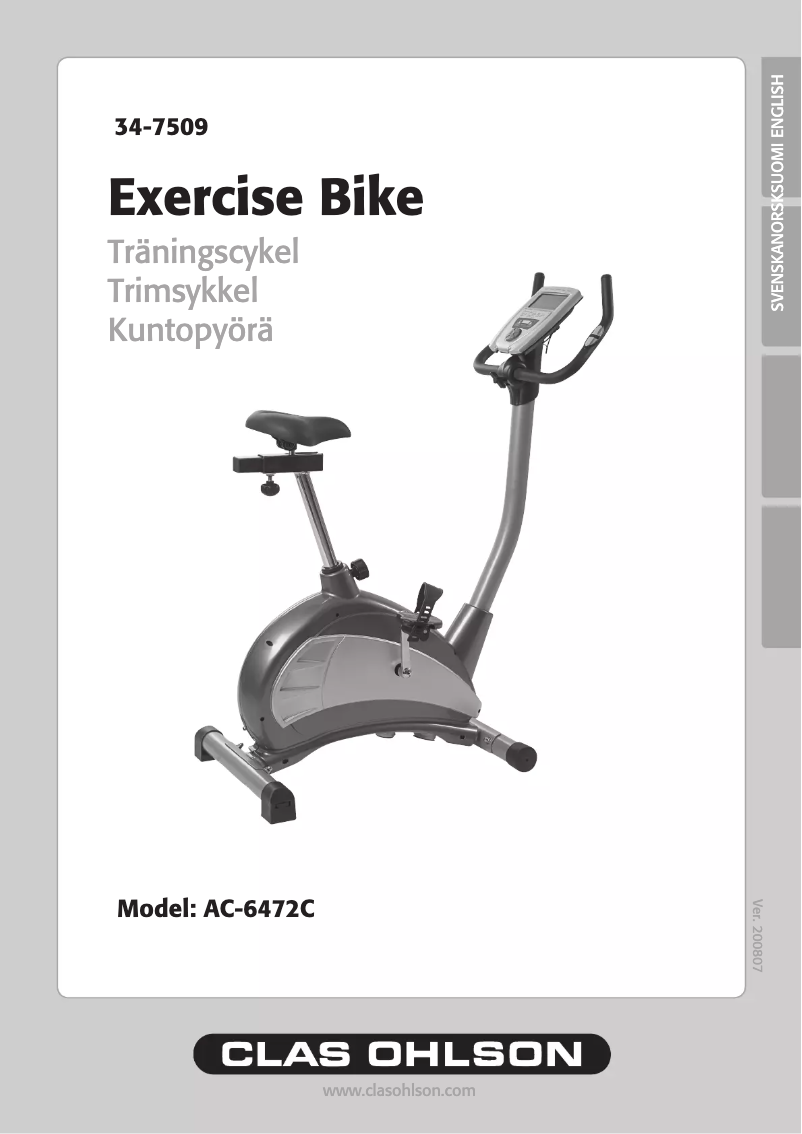 Image de la première page du manuel de l'appareil AC-6472C