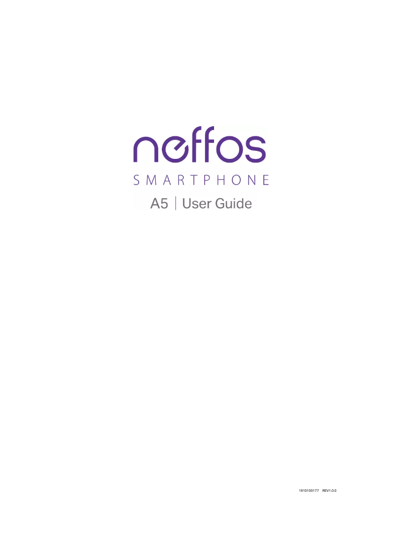 Page n°1 - Manuel utilisateur TP-Link Neffos A5