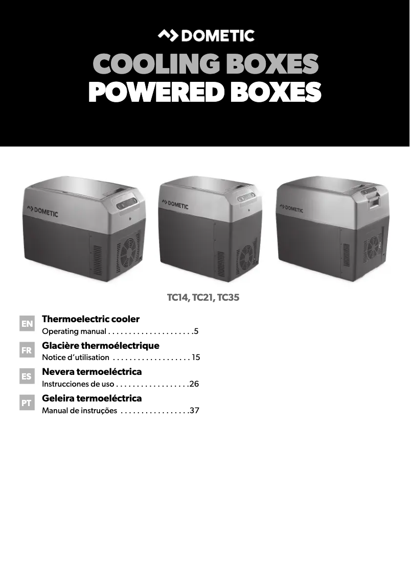Page 1 de la notice Manuel utilisateur Dometic Tropicool TC35