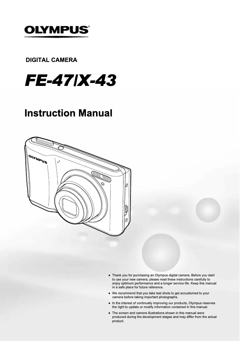 Imagen de la primera página del manual del dispositivo X-43