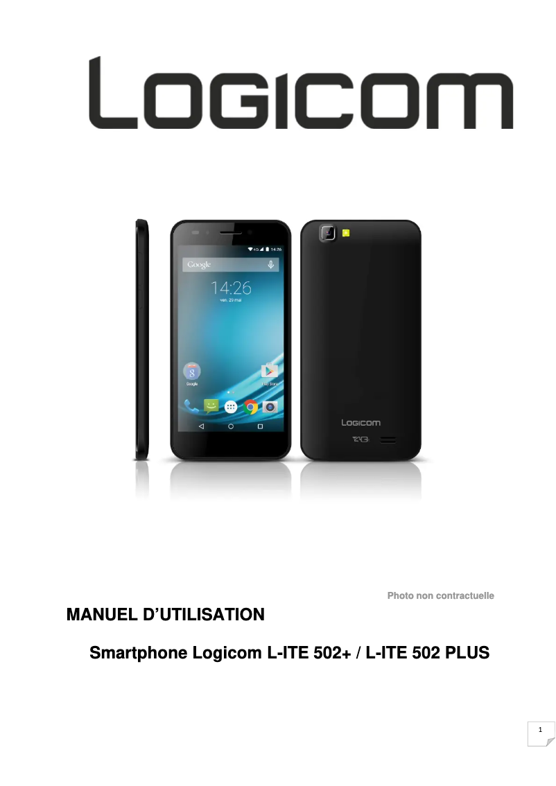 Image de la première page du manuel de l'appareil L-Ite 502+