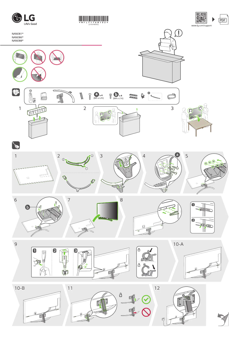 Page n°1 - Manuel utilisateur LG 55NANO863