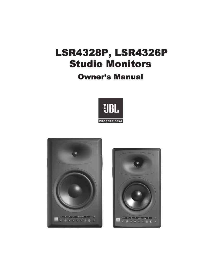 Page 1 de la notice Manuel utilisateur JBL LSR4326P