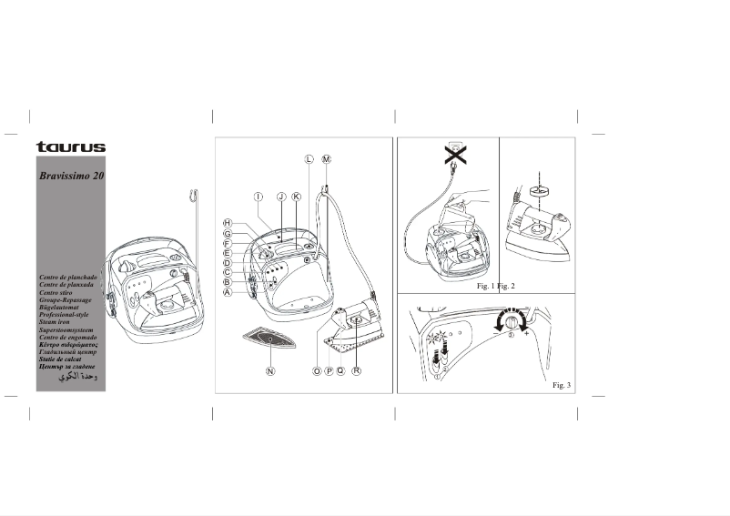 Page 1 de la notice Manuel utilisateur Taurus Bravissimo 20