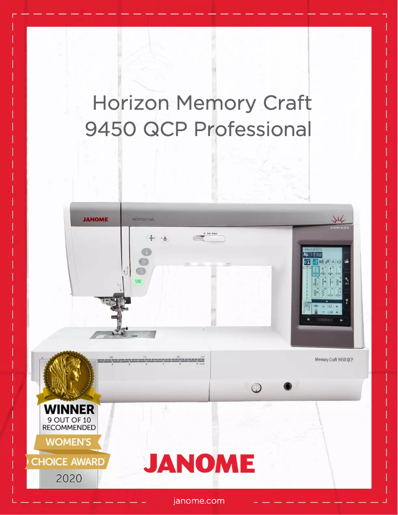 Page n°1 - Brochure Janome Horizon Quilt Maker Memory Craft 15000