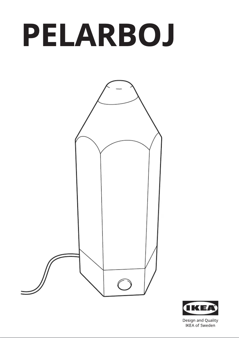 Image de la première page du manuel de l'appareil PELARBOJ 704.230.20