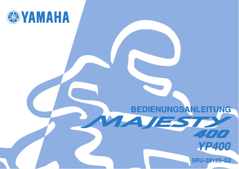 Image de la première page du manuel de l'appareil Majesty400 (2006)