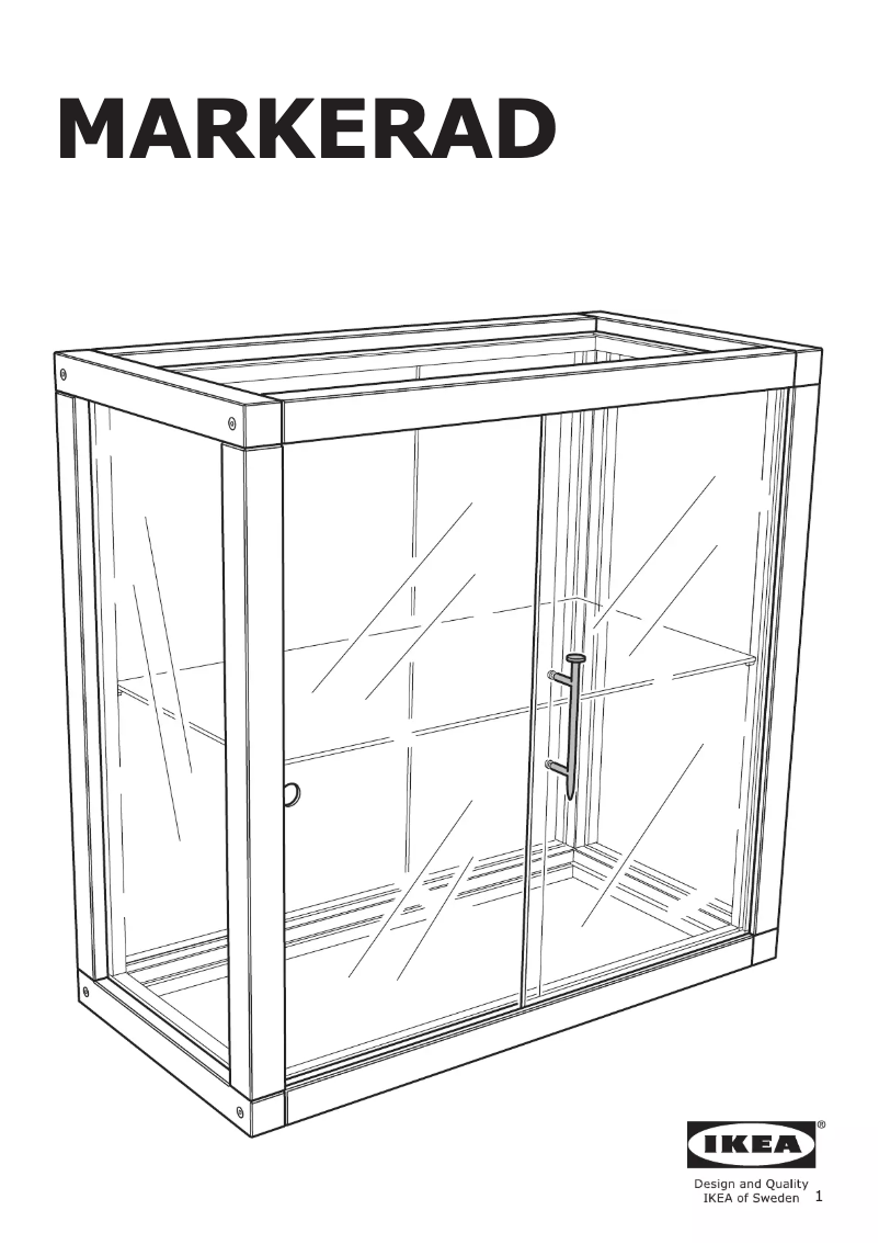 Page 1 de la notice Manuel utilisateur Ikea MARKERAD