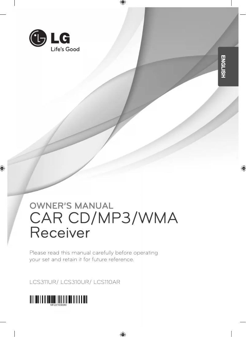 Imagen de la primera página del manual del dispositivo LCS310URP5