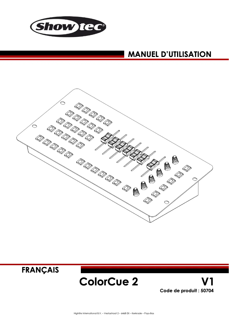Página 1 del manual Manual de usuario Showtec ColorCue 2