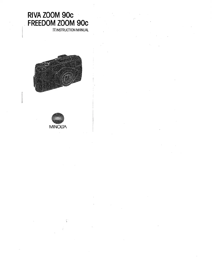 Page 1 de la notice Manuel utilisateur Konica Minolta Riva Zoom 90c