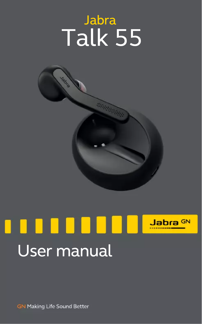 Page 1 de la notice Manuel utilisateur Jabra Talk 55