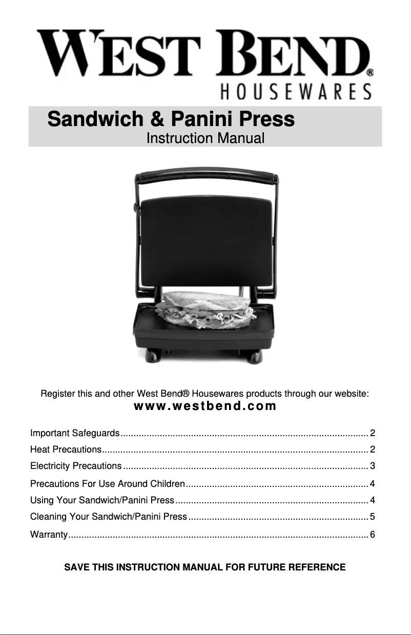 Image de la première page du manuel de l'appareil 6112