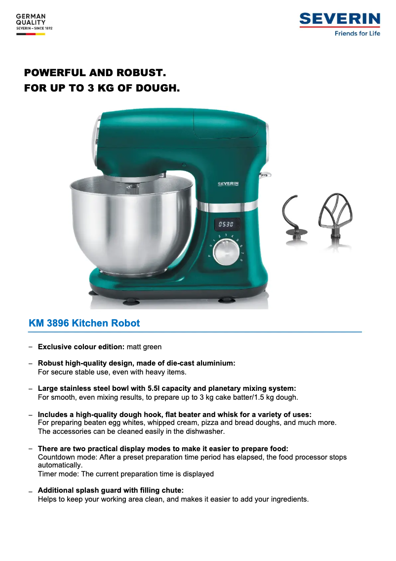 Image de la première page du manuel de l'appareil KM 3896