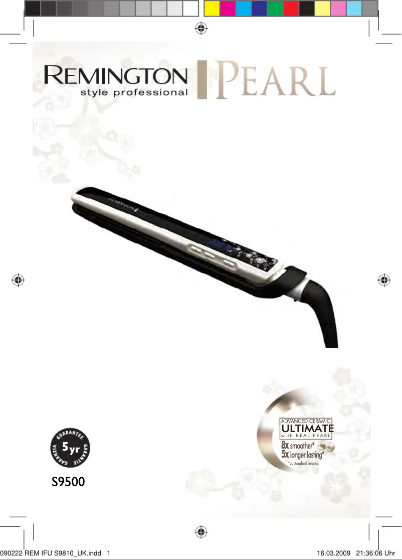 Page 1 de la notice Manuel utilisateur Remington S9500