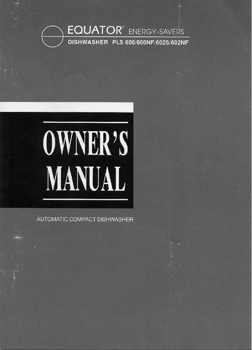 Image de la première page du manuel de l'appareil PLS602S