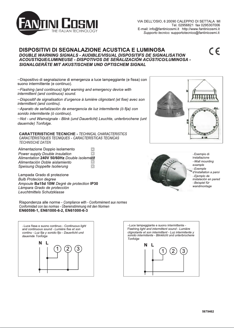 Page n°1 - Manuel utilisateur Fantini Cosmi S80