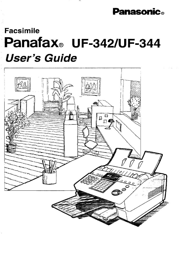 Image de la première page du manuel de l'appareil Panafax UF-344