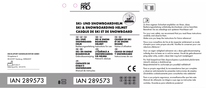 Page n°1 - Manuel utilisateur Crivit IAN 289573